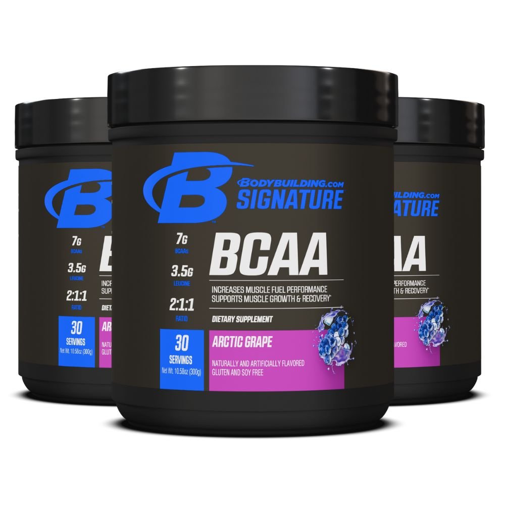 3 - Pack Bodybuilding.com Signature BCAA, 90 Servings Total - Bodybuilding.com