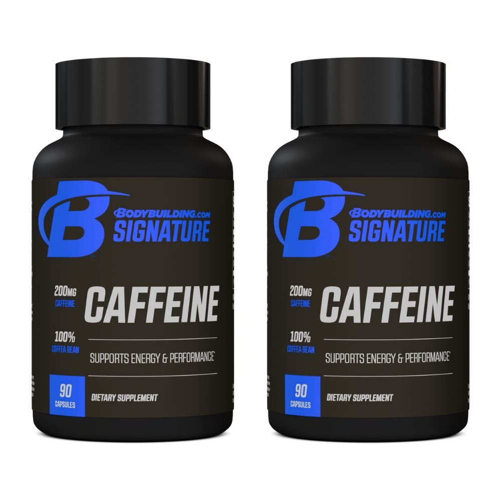 2 - for - 1 Bodybuilding.com Signature Caffeine, 180 Total Capsules - Bodybuilding.com