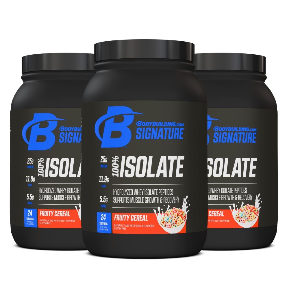 3 - Pack Bodybuilding.com Signature 100% Isolate, 72 Total Servings - Bodybuilding.com