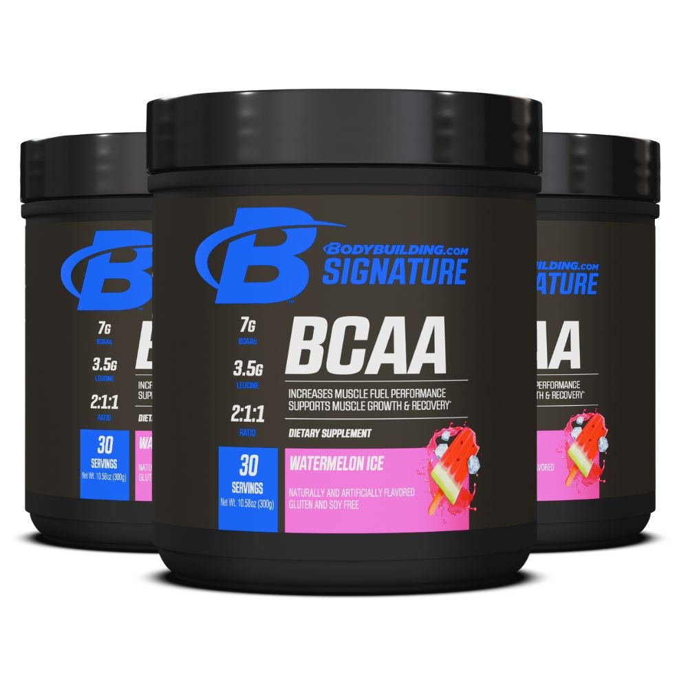 3 - Pack Bodybuilding.com Signature BCAA, 90 Servings Total - Bodybuilding.com