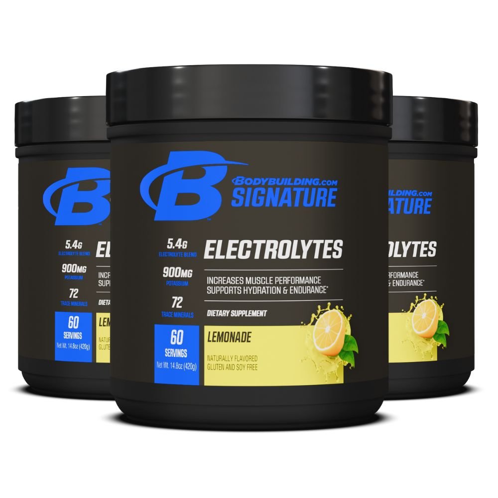 3 - Pack Bodybuilding.com Signature Electrolytes, 180 Servings Total - Bodybuilding.com