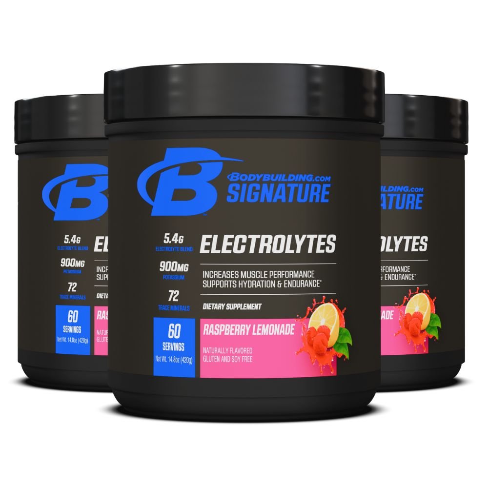 3 - Pack Bodybuilding.com Signature Electrolytes, 180 Servings Total - Bodybuilding.com